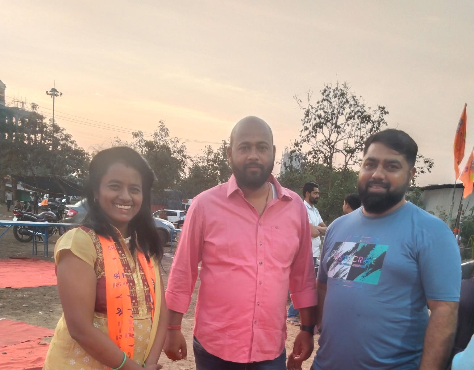 With Hanumangadi Mandir Trusty
