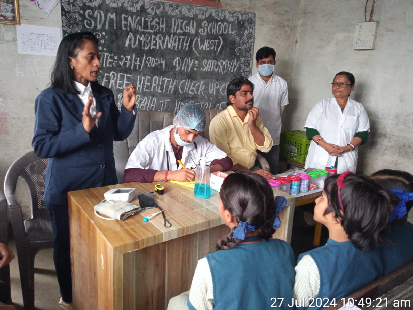 Health Checkup Camp organized by us in SDM school