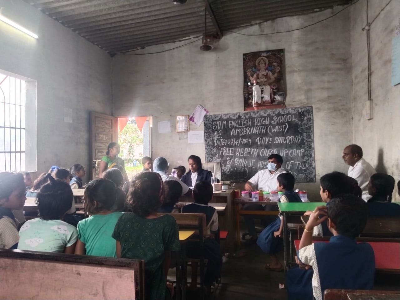 Health Checkup Camp organized by us in SDM school