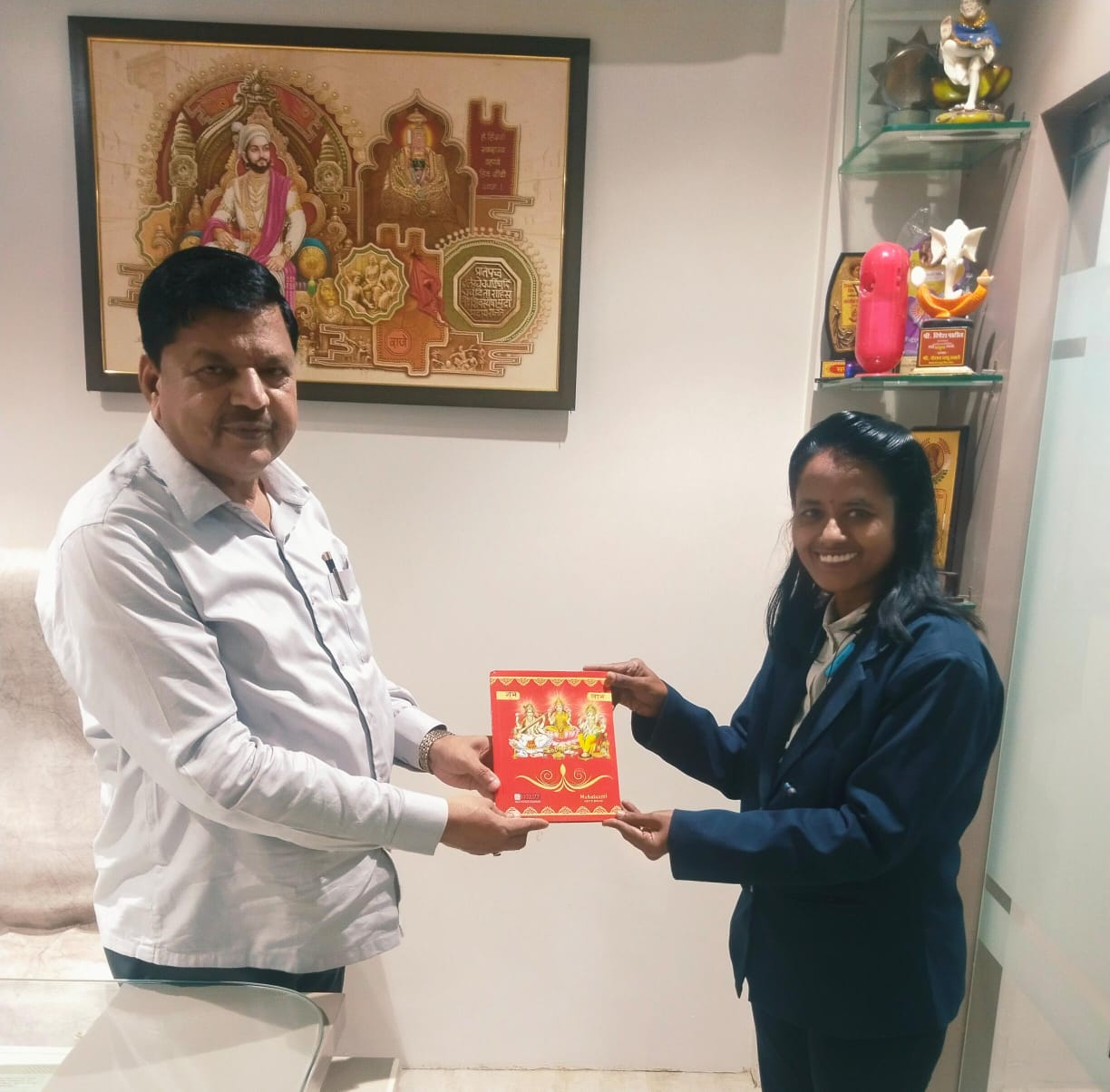 Got the opportunity to wish Diwali to Mr.Jalandhar Patil( nagarsevak of Davdi Dombivli)